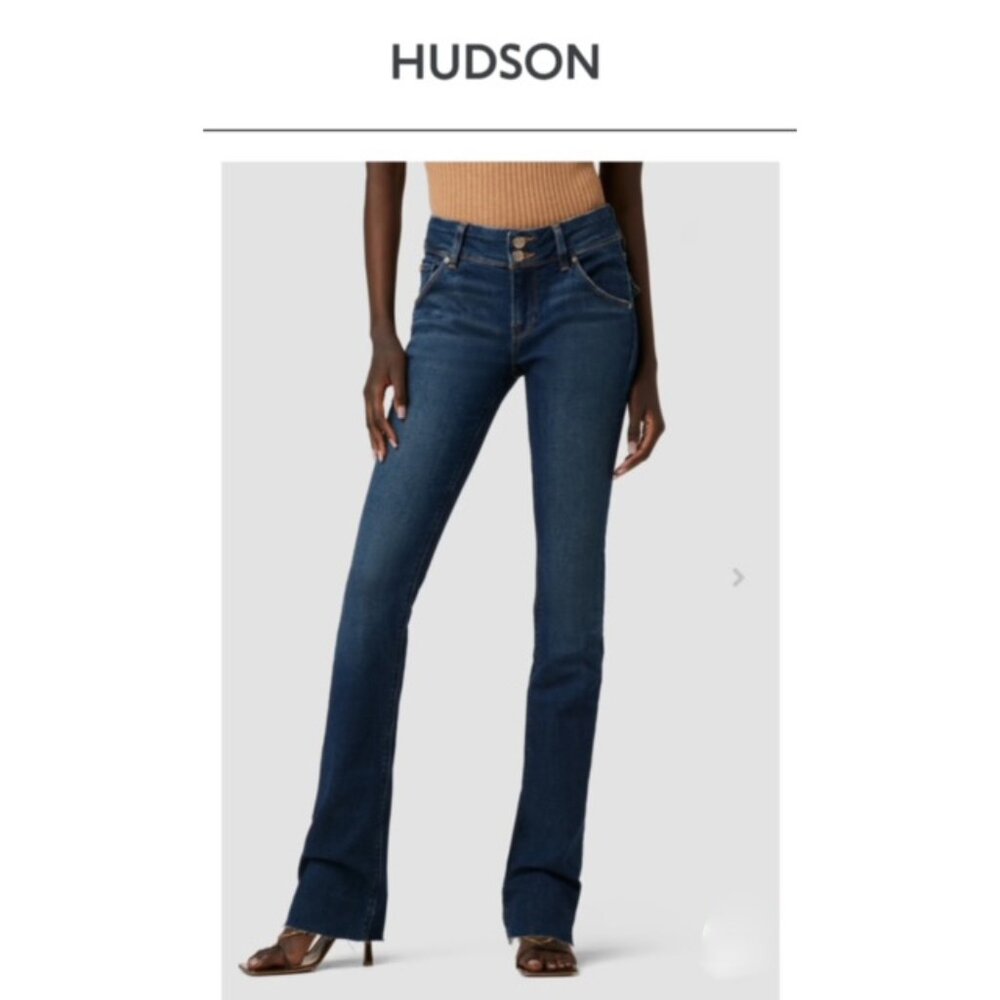 Womens Hudson Jeans Beth Low Rise Baby Boot cut 28 Long model 107906 EUC
